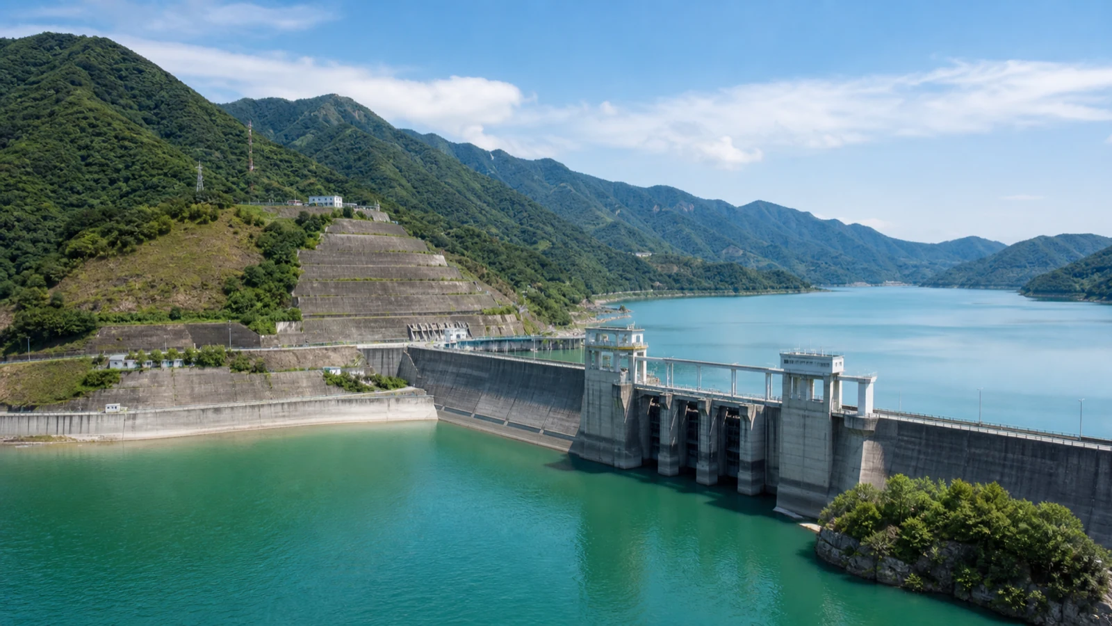 大型水库与水利设施场景